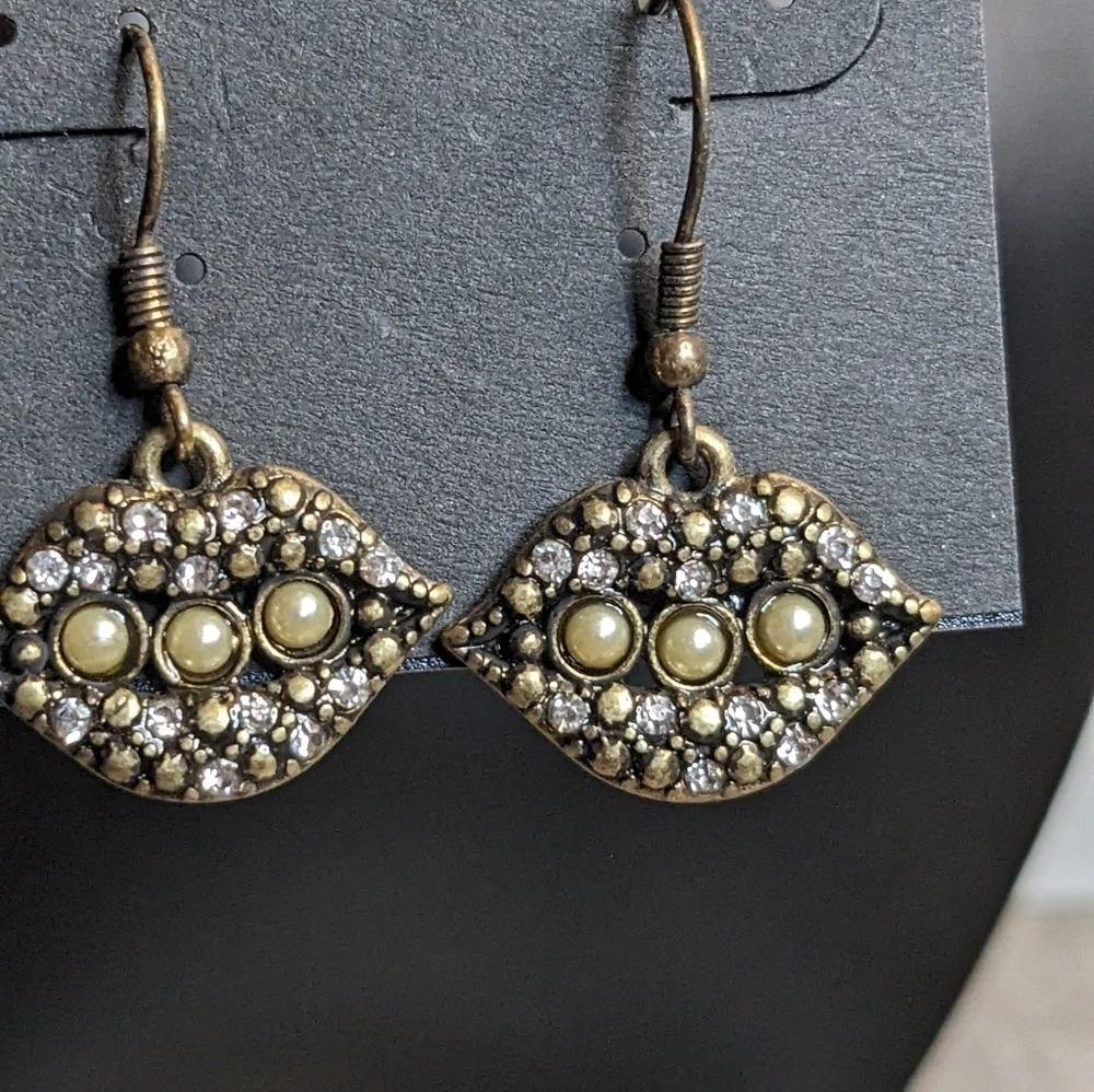 g by Gennaro‎ Gold Tone Dangle Earrings